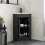 Alpine Black Double Door Corner Vanity Unit 585mm 3