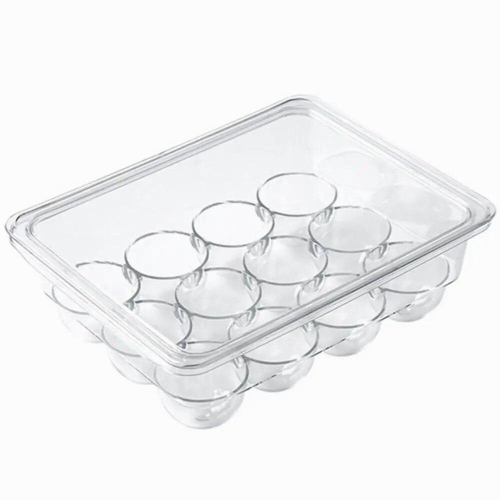 Egg Carton With Lid Safe And Durable 14 Grid Egg Storage Box Easy To Use Home Transparent Egg Storage Container