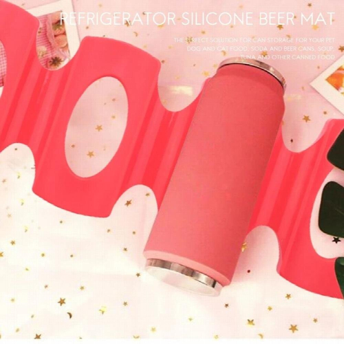 Fridge Can Beer Wine Bottle Rack Organiser Holder Mat Stacking Tidy Tool 2