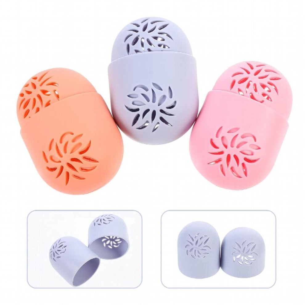 Sponge Case Makeup Blender Holder Boxpuffdrying Beauty Travel Rack Egg Carrying Container Loose Shelf Silicone Stand Casesmake