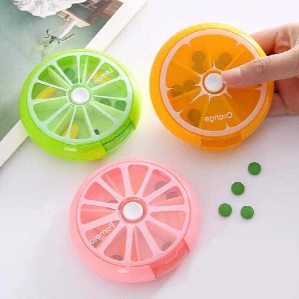 Multicoloured Portable Weekly Pill Box Storage Case Pill Case Container Mini Medicine Organizer Tablet Dispenser Pill Medicine Box