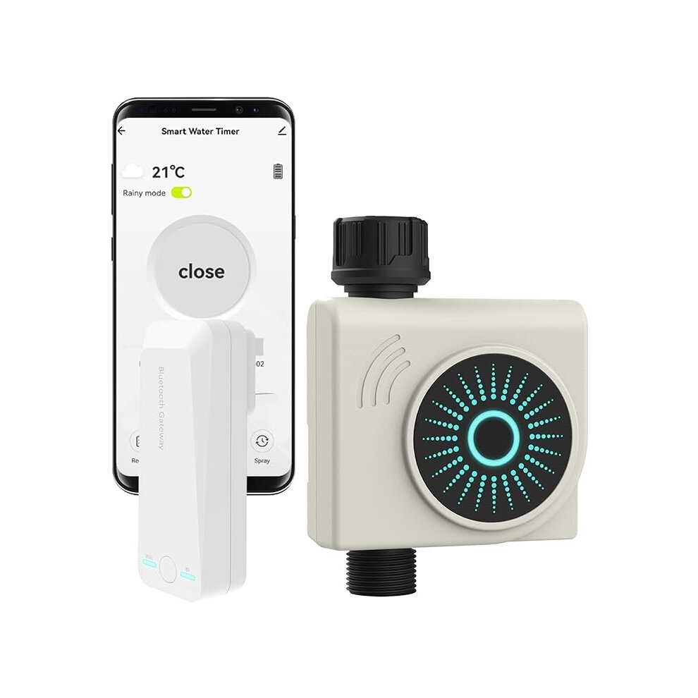 CROSOFMI Bluetooth WIFI Water Timer, Smart Sprinkler Timer for Garden