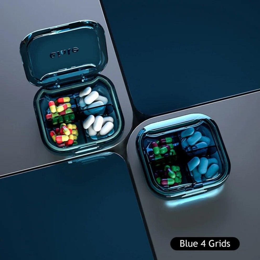 Mini 4/6Grid Pill Case Portable Water Proof Dispenser Box Medicine Container Medicine Holder Moisture-proof Portable Pill Kit