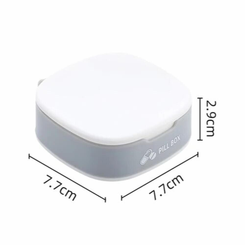 Multicoloured Portable Silicone Mini Dispensing Compartment Storage Box Medicine Pill Box Dispenser Medical Organizer Tablet Box