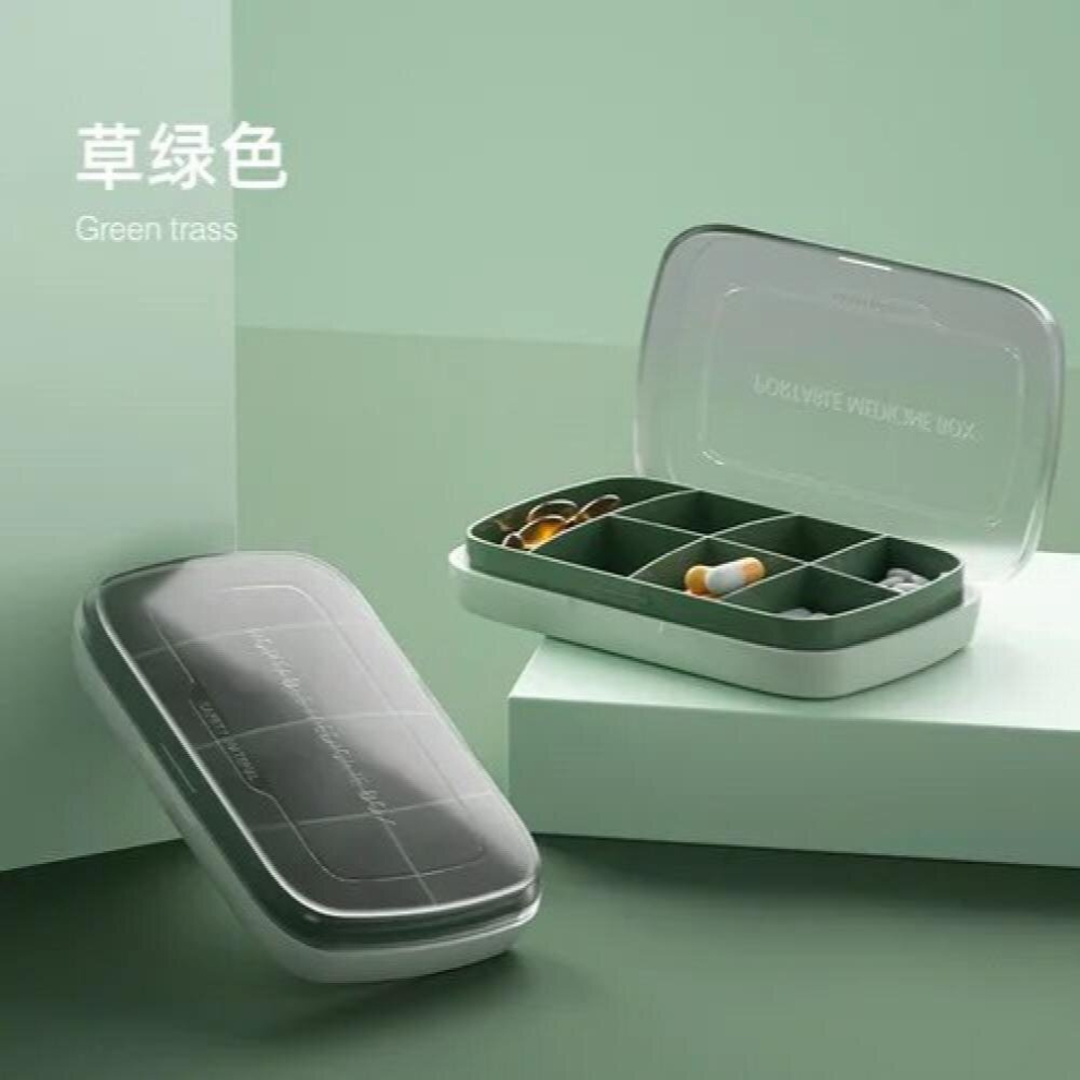 Multicoloured Small Pill Box Distributed Small Small Carry-On Mini 7-Day Large Capacity Pharmaceutical Box Distributed Storage Sealed Box