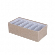 Collapsible Underwear Storage Box Drawer Polyester Underwear Storage Box Household Washable Cotton Underwear Socks Storage Box