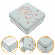 Box Tin Tins Cookie Metal Empty Container Boxes Storage Candy Easter Gift Biscuit Tinplate Lids Square Favors Containers