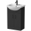 Alpine Black Freestanding Vanity Unit with Basin - 560mm 4
