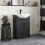 Alpine Black Freestanding Vanity Unit with Basin - 560mm 2