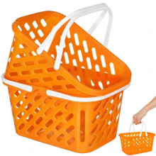 Basket Shopping Kids Grocery Play Baskets Toystore Cart Toys Mini Storage Foodpretendpicnic House Children Organizer