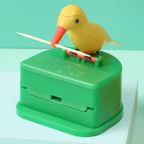bird Toothpick Holder Automatic Toothpick Dispenser Kitchen Accessories Automatic toothpick container Push-type toothpick bottle