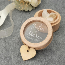 Customize Wedding Rings Box Personalized Ring Bearer Wedding Rings Holder Engraved Wooden Box Engagement Ring Pillow