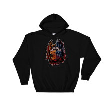 (X-Large, Black) Mortal Kombat Figure Black Men Women Unisex Hooded Sweatshirt Hoodie