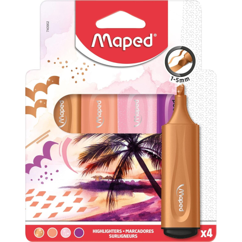 (Tropical) Maped Extra soft highlighters flexible x4 (740902)