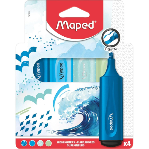 (Ocean) Maped Extra soft highlighters flexible x4 (740902)