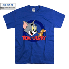 (XX-Large, Blue) Tom And Jerry Vintage Figure Men Women Unisex Top T Shirt T-Shirt Tshirt