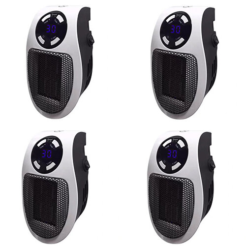 (4X) Electric Heater Plug in Wall Heater Room 500W on OnBuy