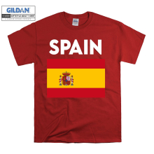 (Medium, Red) Flag Spain Men Women Unisex Top T Shirt T-Shirt Tshirt