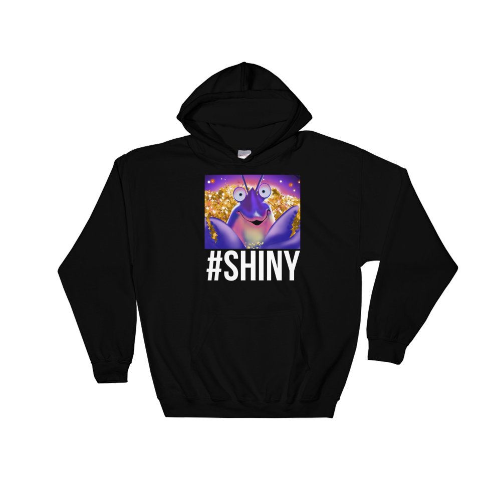 (3X-Large, Black) Disney Moana Tamatoa Shiny Black Men Women Unisex Hooded Sweatshirt Hoodie 