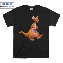 (3X-Large, Black) Funny Character Kanga Figure Black Women T Shirt T-Shirt Tshirt Top