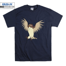 (X-Large, Navy) Winnie The Pooh Character Owl Men Women Unisex Top T Shirt T-Shirt Tshirt