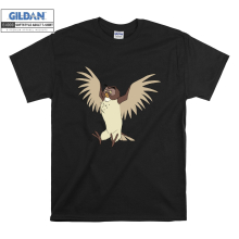 (Large, Black) Winnie The Pooh Character Owl Men Women Unisex Top T Shirt T-Shirt Tshirt