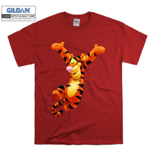 (Large, Red) Tigger Funny Character Figure Men Women Unisex Top T Shirt T-Shirt Tshirt