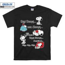 (XX-Large, Black) Snoopy Moods Soft Snoopy Black Women T Shirt T-Shirt Tshirt Top