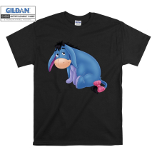 (4X-Large, Black) Eeyore Sad Alone Black Women T Shirt T-Shirt Tshirt Top