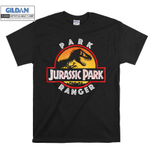 (Medium, Black) Park Jurassic Park Ranger Black Women T Shirt T-Shirt Tshirt Top