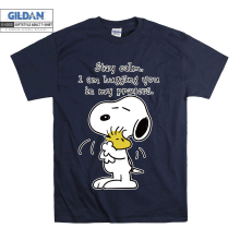 (XX-Large, Navy) Snoopy And Woodstock Stay Calm Men Women Unisex Top T Shirt T-Shirt Tshirt