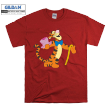 (XXXX-Large, Red) Tigger The Magician Men Women Unisex Top T Shirt T-Shirt Tshirt
