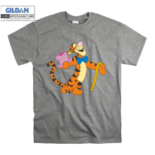 (XXX-Large, Grey) Tigger The Magician Men Women Unisex Top T Shirt T-Shirt Tshirt