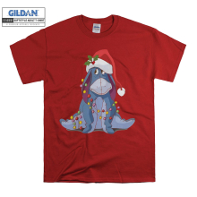 (X-Large, Red) Christmas Cosplay Eeyore  Black Women T Shirt T-Shirt Tshirt Top