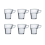 Duralex Set of 6 Glass Espresso expresso Cups 90ml Small Expresso Caprice Set 1
