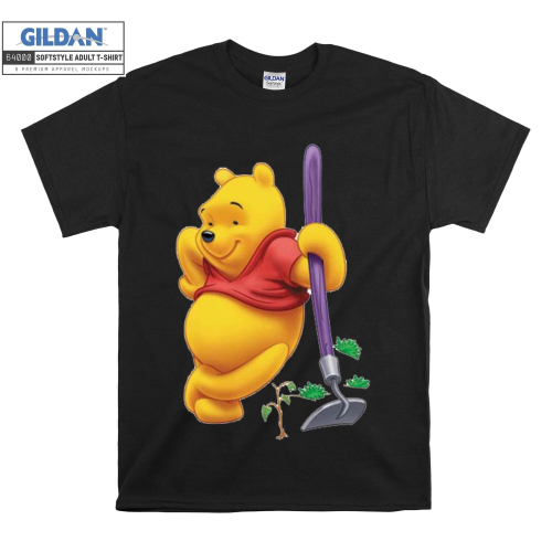 (XX-Large, Black) Winnie The Pooh Bear Figure Men Women Unisex Top T Shirt T-Shirt Tshirt