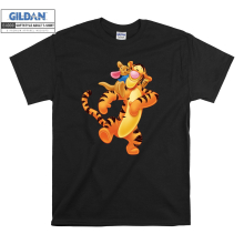 (XX-Large, Black) Bear Winnie And His Friend Cute Men Women Unisex Top T Shirt T-Shirt Tshirt