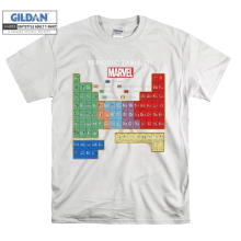 (XXX-Large, White) Periodic Table Of Marvel Poster Men Women Unisex Top T Shirt T-Shirt Tshirt
