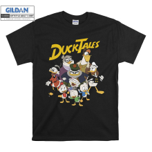 (XX-Large, Black) Duck Tales Characters Men Women Unisex Top T Shirt T-Shirt Tshirt