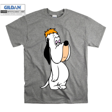 (XX-Large, Grey) Droopy Figure Men Women Unisex Top T Shirt T-Shirt Tshirt