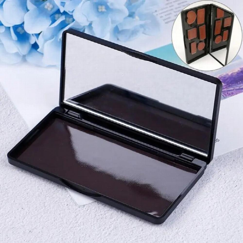 DIY Makeup Box Storage 11.9* 6.2* Magnetic Cosmetics Palette Empty Makeup Dispensing Box Eyeshadow Blusher 1pcs