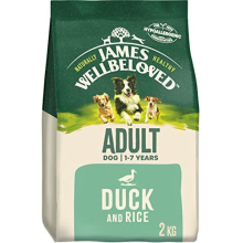 James Wellbeloved Adult Duck & Rice Sacchetto da 2 kg, cibo secco ipoallergenico per cani