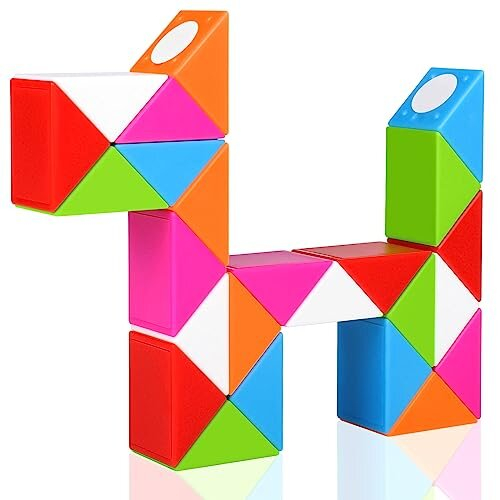 KidsPark Snake fidget Toy - 24 Parts Magic Snake Cube Twisty Puzzle ...