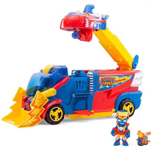 SUPERTHINGS Rescue Truck ? SuperThings Rescue Truck with an extendable ladder and a detachable Rescue Ship. Includes 1 exclusive Kazoom Kid and 1