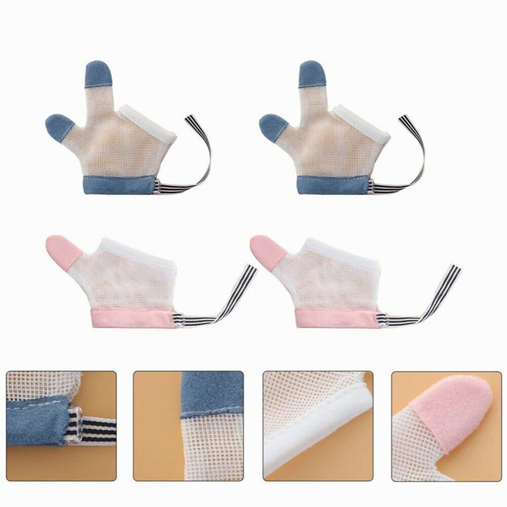 Sucking Thumb Stop Baby Gloves Finger Glove Guardkids Infant Eating Hand Anti Breathable Prevention Sucker Protector Scratch Kit Multicoloured
