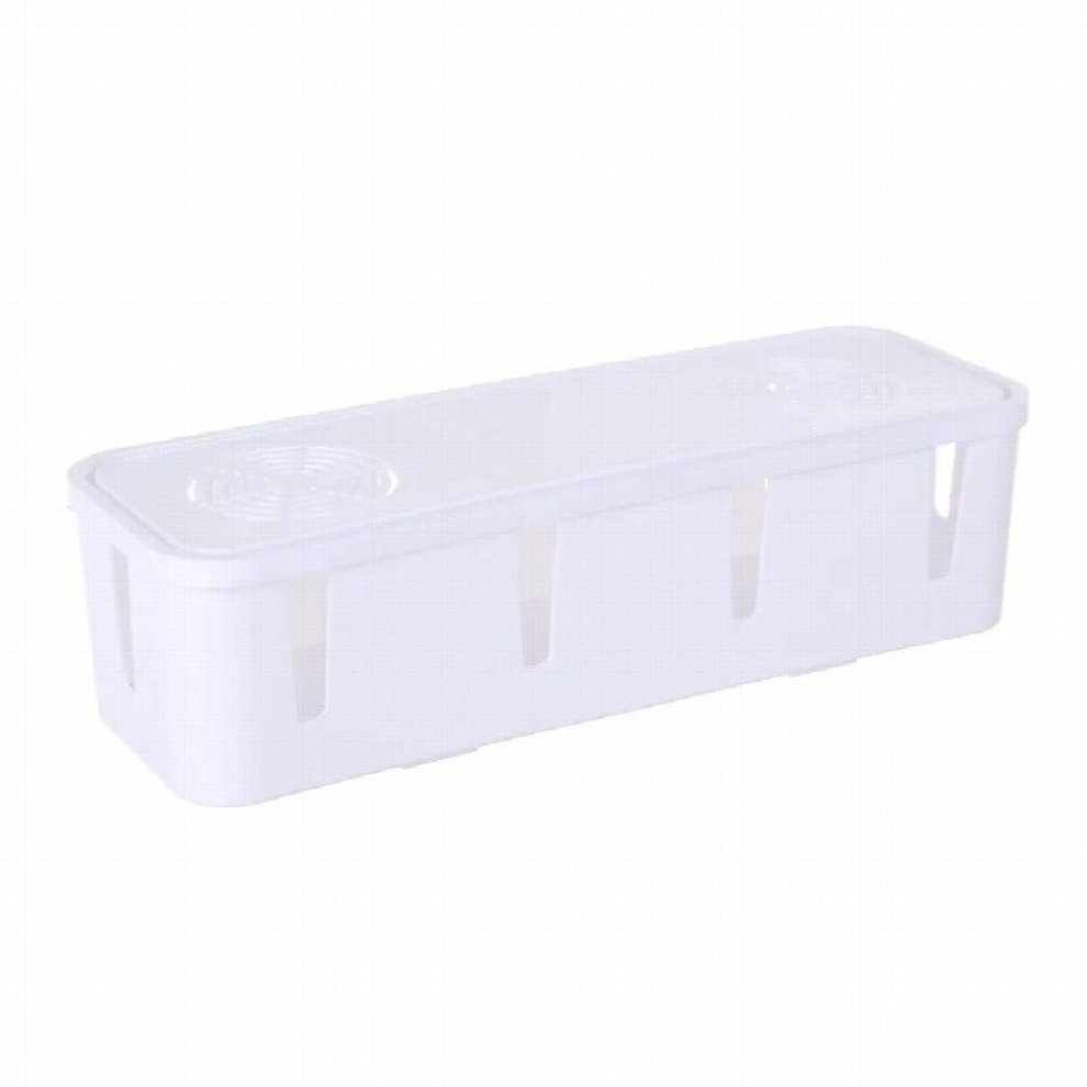Cable Storage Box Desktop Phone Socket Organizer Dust Proof Power Strip Network Line Storage Box Wire Management Cable Organizer 885666841293