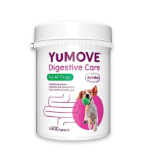 YuMOVE Digestive Care for All Dogs | Previously YuDIGEST | Probiotics for Dogs with Sensitive Digestion, All Ages and Breeds | 300 Tablets