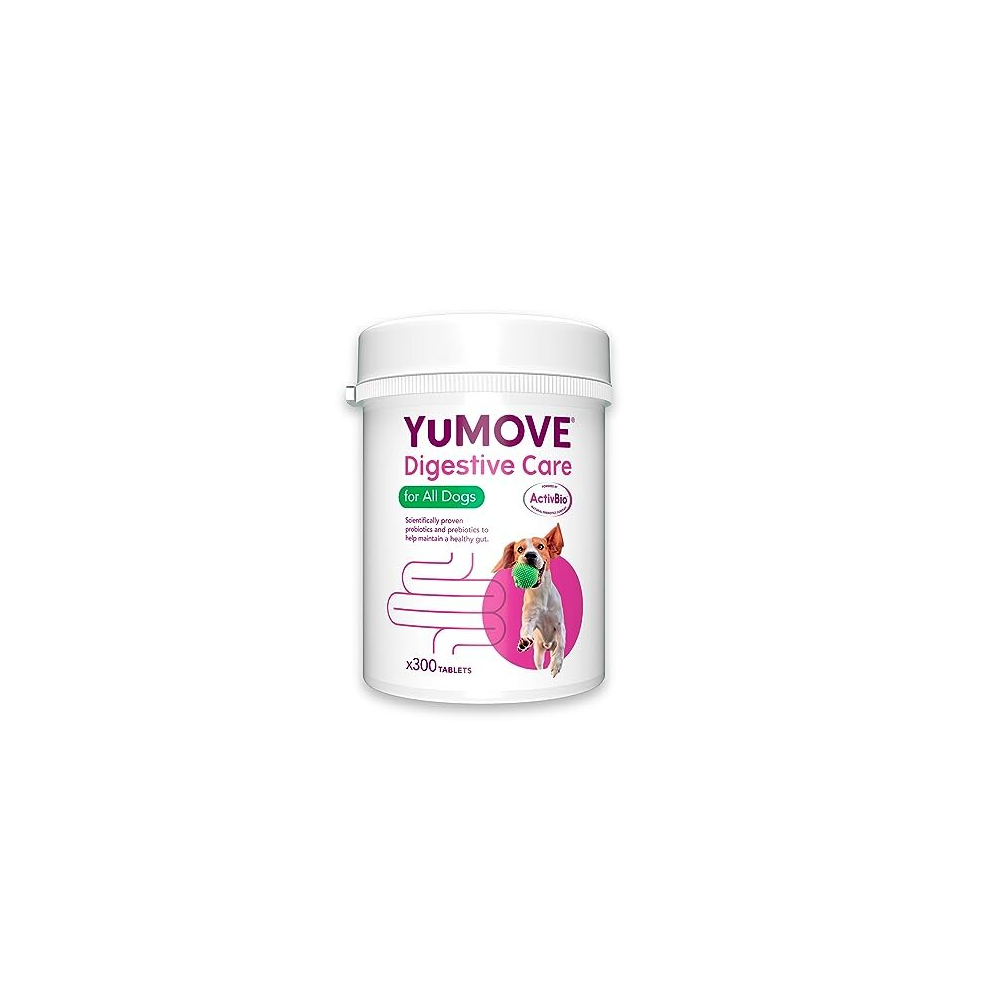 Yumove Digestive Care For All Dogs | Previously Yudigest | Probiotics For Dogs With Sensitive Digestion, All Ages And Breeds | 300 Tablets