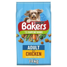 Bakers Adult Dry Dog Food Chicken & Veg 14 kg (5113124) – Complete Nutrition for Adult Dogs