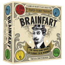 Brainfart 21040" Topsy-Turvy Trivia Card Game for 12 years to 99 years